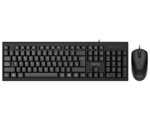 TECLADO + RATON OPTICO MX235 NEGRO APPROX