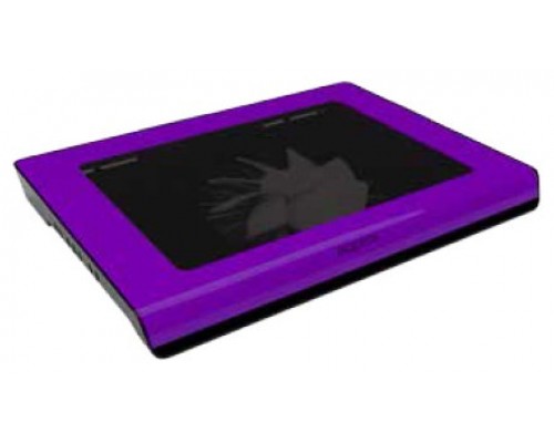 LAPTOP COOLER PAD 14"" 2 LEDS MORADO APPROX