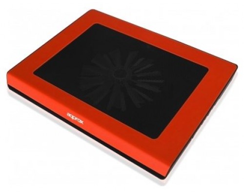 LAPTOP COOLER PAD 14"" 2 LEDS ROJO APPROX