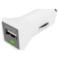 CARGADOR USB PARA COCHE 1A DESIGN BLANCO APPROX