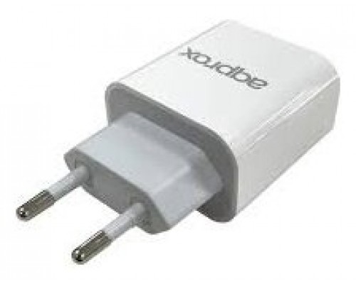 CARGADOR USB DE VIAJE/PARED 3.0 + CABLE TYPE-C 18W BLANCO APPROX