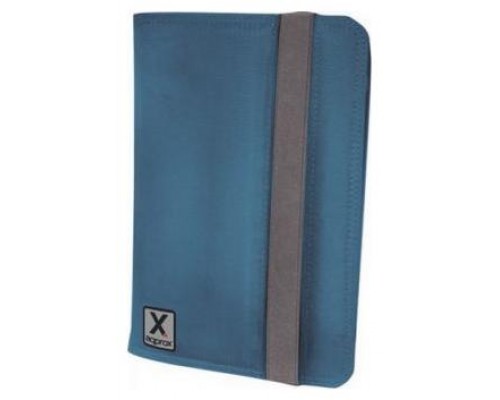 FUNDA UNIVERSAL TABLET 7"" NYLON AZUL + SOPORTE APPROX