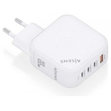 CARGADOR AISENS GAN 100W 3XUSB-C PD3.0 QC4.0 1XUSB-A QC3.0 BLANCO