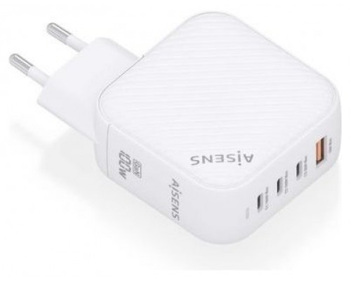 CARGADOR AISENS GAN 100W 3XUSB-C PD3.0 QC4.0 1XUSB-A QC3.0 BLANCO