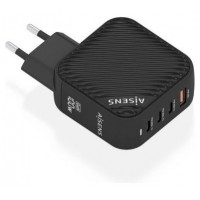 CARGADOR AISENS GAN 100W 3XUSB-C PD3.0 QC4.0 1XUSB-A QC3.0 NEGRO