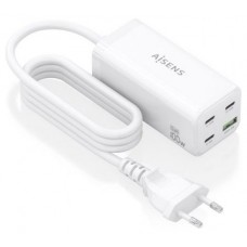 CARGADOR GAN AISENS SOBREMESA 100W 3XUSB-C PD3.0 QC4.0 QC5.0 USB-A QC3.0