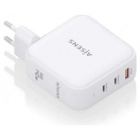 CARGADOR AISENS GAN 140W 2XUSB-C PD3.1 QC4.0 1XUSB-A QC3.0 BLANCO