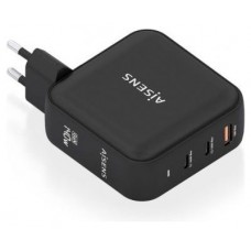 CARGADOR AISENS GAN 140W 2XUSB-C PD3.1 QC4.0 1XUSB-A QC3.0 NEGRO