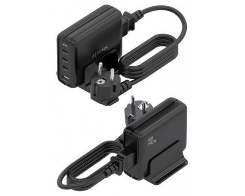 CARGADOR GAN AISENS SOBREMESA 140W 3XUSB-C PD3.1 QC4.0 QC5.0 USB-A QC3.0