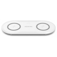 Aisens Cargador Inalámbrico USBC 15W 2 en 1 Blanco