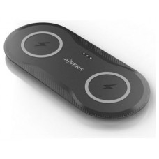 Aisens Cargador Inalámbrico USBC 15W 2 en 1 Negro