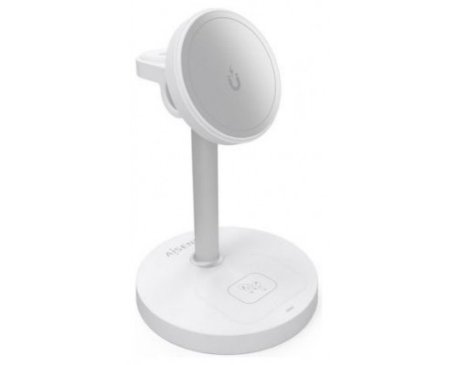 Aisens Cargador Inalámbrico USBC 15W 3 en 1 Blanco