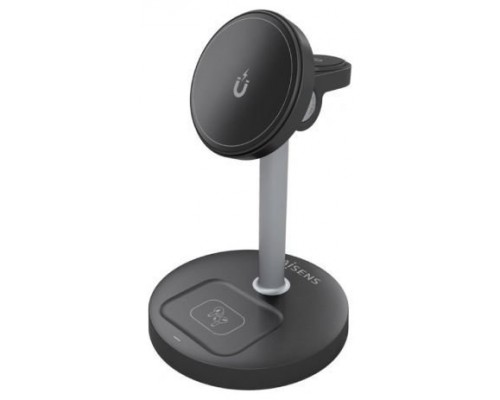 Aisens Cargador Inalámbrico USBC 15W 3 en 1 Negro