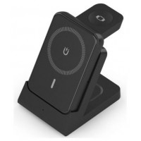 Aisens Cargador Inalámbrico USBC 15W 4 en 1 Negro