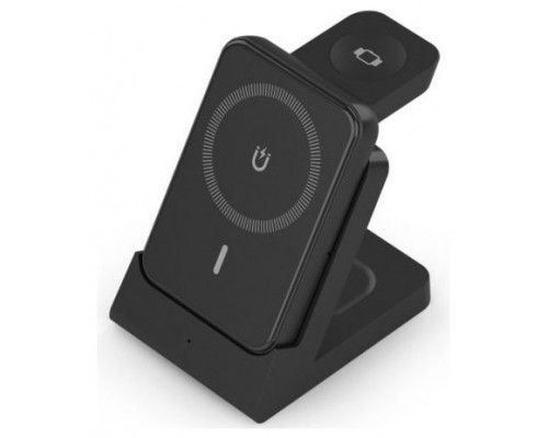 Aisens Cargador Inalámbrico USBC 15W 4 en 1 Negro