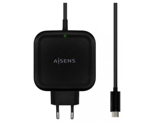 CARGADOR AISENS 65W PD3.0 QC3.0 1XUSB-C 1.2M NEGRO