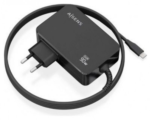 CARGADOR AISENS GAN 90W PD3.0 1XUSB-C 1.8M NEGRO