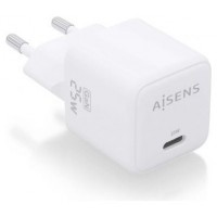 CARGADOR AISENS GAN 25W 1XUSB-C PD3.0 QC4.0 BLANCO