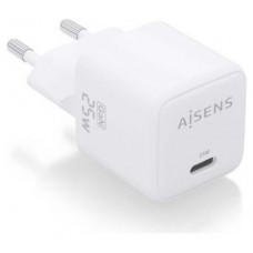 CARGADOR AISENS GAN 25W 1XUSB-C PD3.0 QC4.0 BLANCO