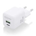 CARGADOR AISENS GAN 25W 1XUSB-C PD3.0 QC4.0 1XUSB-A QC3.0 BLANCO
