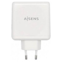 AISENS CARGADOR 48W 1xUSB-C PD3.0 30W 1xUSB-A QC3.0 18W BLANCO