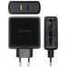 AISENS CARGADOR 57W 1xUSB-C PD3.0 45W 1xUSB-A 5V 2.4A 12W NEGRO