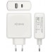 AISENS CARGADOR 57W 1xUSB-C PD3.0 45W 1xUSB-A 5V 2.4A 12W BLANCO