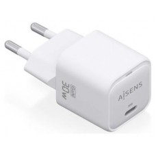 CARGADOR AISENS GAN 30W 1XUSB-C PD3.0 QC4.0 BLANCO