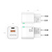 CARGADOR GAN AISENS 30W 1XUSB-C PD3.0 QC4.0 1XUSB-A QC3.0 BLANCO