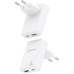CARGADOR AISENS GAN PARED 30W USB-C PD3.0 QC4.0 USB-A QC3.0 BLANCO