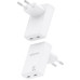 CARGADOR AISENS GAN PARED ULTRA DELGADO 30W 2XUSB-C PD3.0 QC4.0 BLANCO