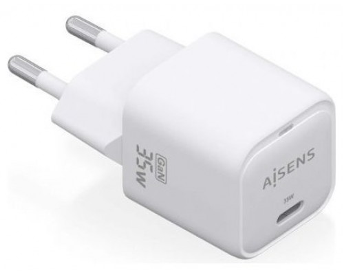 CARGADOR AISENS GAN 35W 1XUSB-C PD3.0 QC4.0 BLANCO