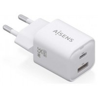 CARGADOR AISENS GAN 35W 1XUSB-C PD3.0 QC4.0 1XUSB-A QC3.0 BLANCO