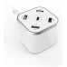 AISENS CARGADOR 48W 5 PUERTOS 3xUSB-A 1xUSB-C 1xUSB QC3.0 BLANCO