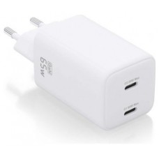 CARGADOR AISENS GAN 65W 2XUSB-C PD3.0 QC4.0 BLANCO