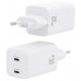 CARGADOR AISENS GAN 65W 2XUSB-C PD3.0 QC4.0 BLANCO