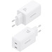 CARGADOR AISENS GAN 65W 2XUSB-C PD3.0 QC4.0 BLANCO-DI8 CARGADOR AISENS GAN 65W 2XUSB-C PD3.0 QC4.0 BLANCO