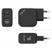 CARGADOR AISENS GAN 65W 2XUSB-C PD3.0 QC4.0 1XUSB-A QC3.0 NEGRO