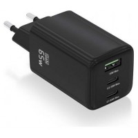 CARGADOR AISENS GAN 65W 2XUSB-C PD3.0 QC4.0 1XUSB-A QC3.0 NEGRO