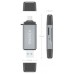 LECTOR TARJETAS AISENS SD MICRO SD MMC RS-MMC MMC MICRO USBA USBC GRIS