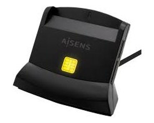 AISENS LECTOR DE TARJETA DNI SIM SD Micro SD MMC RS-MMC MMC Micro USB-C NEGRO