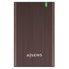 AISENS CAJA EXTERNA 2.5" ASE-2525BWN 9.5MM SATA A USB 3.0 USB3.1 GEN1 MARRON