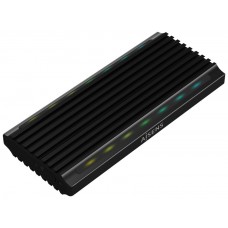 CAJA EXTERNA AISENS M.2 RGB GAMING SATA NVME A USB3.1 GEN2 NEGRA