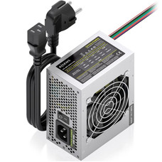 FUENTE ALIMENTACION AISENS SFX 500W CABLE ALIMENTACION OEM PLATA