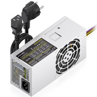 FUENTE ALIMENTACION AISENS TFX 500W CABLE ALIMENTACION OEM PLATA