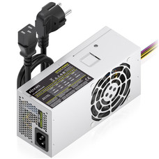FUENTE ALIMENTACION AISENS TFX 500W CABLE ALIMENTACION OEM PLATA