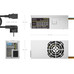 FUENTE ALIMENTACION AISENS TFX 500W CABLE ALIMENTACION OEM PLATA