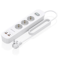 Aisens Regleta 3 tomas interruptor PD 2xUSBC 2xUSB