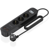 Aisens Regleta 3 tomas interruptor PD 2xUSBC 2xUSB