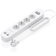 Aisens Regleta 4 tomas interruptor PD 2xUSBC 2xUSB-IA2 Aisens Regleta 4 tomas interruptor PD 2xUSBC 2xUSB